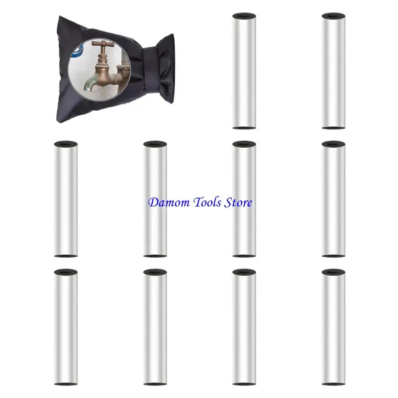 57BE 10pcs Warm Pipe Encloses for Outside Water Supply Identity Adhesive Spume Cylinders Heat Cold Security