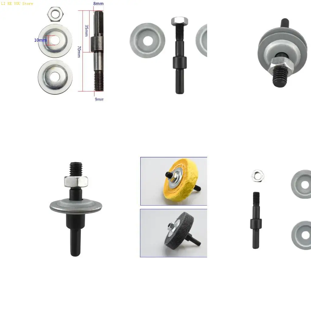 W3JE Electric Drill Conversion Extension Rod Spindle Adapter Grinding Wheel Polishing
