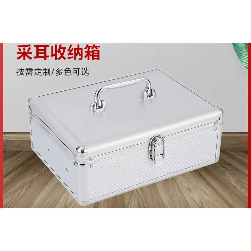 Aluminum Portable Cosmetic Case Small Nail Polish Case Cosmetic Travel Case 31x23x12cm