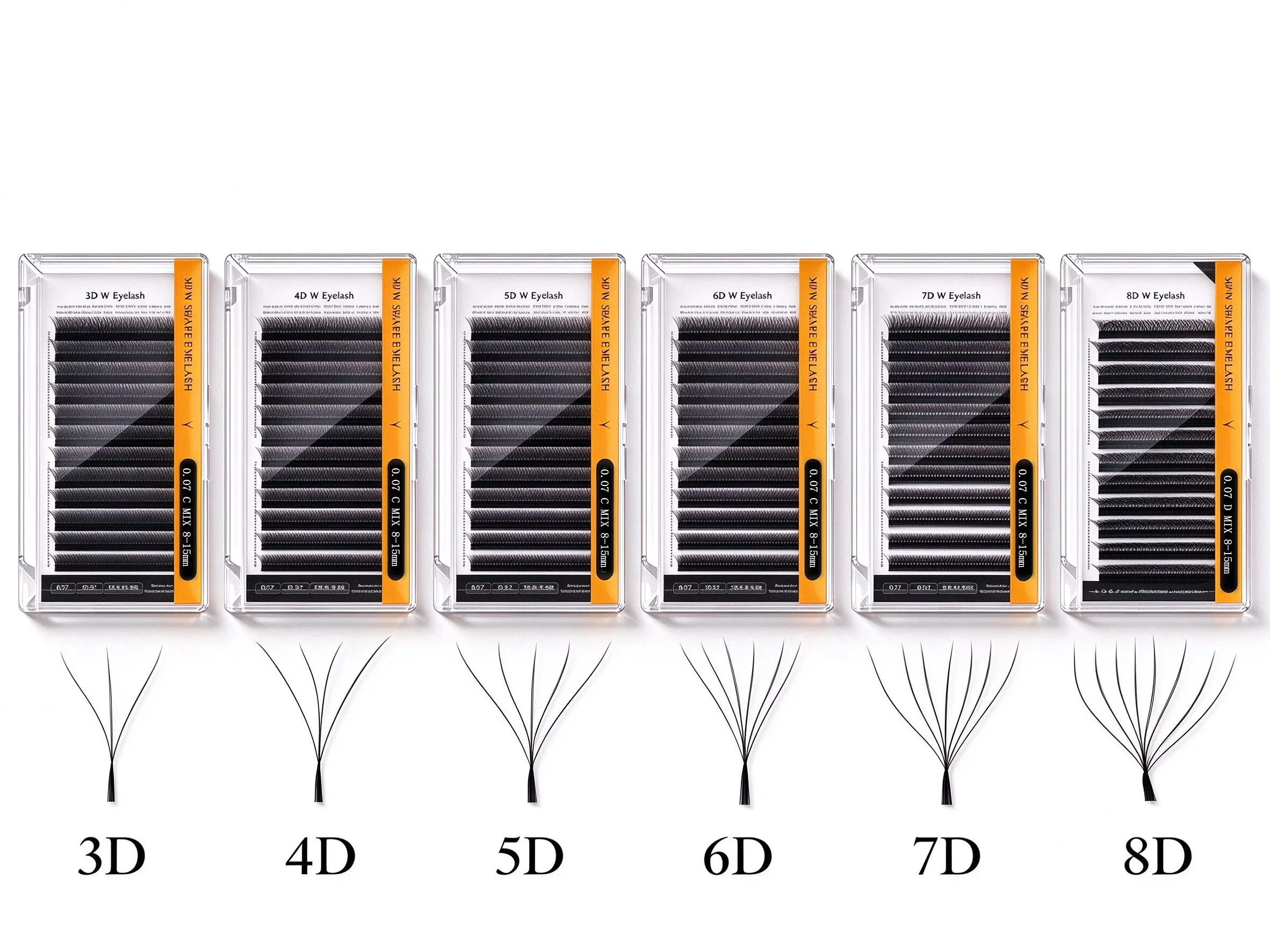 Automatic Flowering W Shape Bloom 3D 4D 5D 6D 7D 8D Premade Fans Speed Eyelash Extensions Natural Soft Light Full Dense