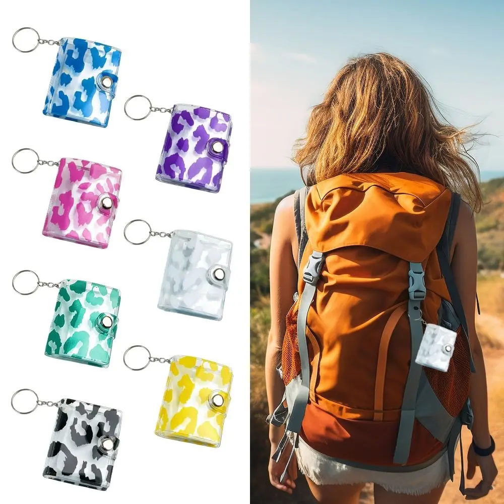 

Mini 2 Inch Mini Photo Album PVC Snap Button Design Photo Card Holder Name Card Book