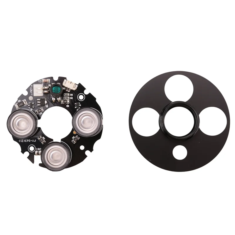 

B04B-10X 3 Array IR Led Spot Light Infrared 3X IR LED Board For CCTV Cameras Night Vision (53Mm Diameter)