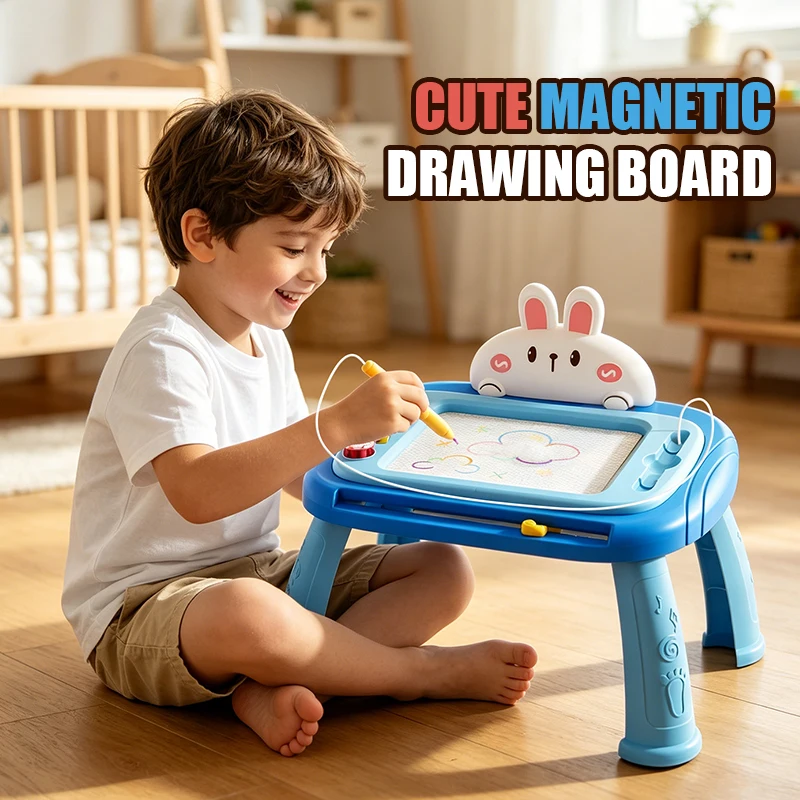 

Children Cartoon Magnetic Drawing Board Toy Diy Educational Toy Set with Pens Learn Birthday and Holiday Gifts