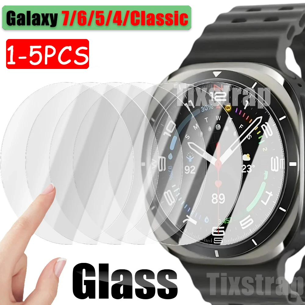 Tempered Glass Film for Samsung Galaxy Watch 7/6/5/4 40mm 44 HD Screen Protector Film Anti-Scratch Galaxy Watch 6 Classic 43 47