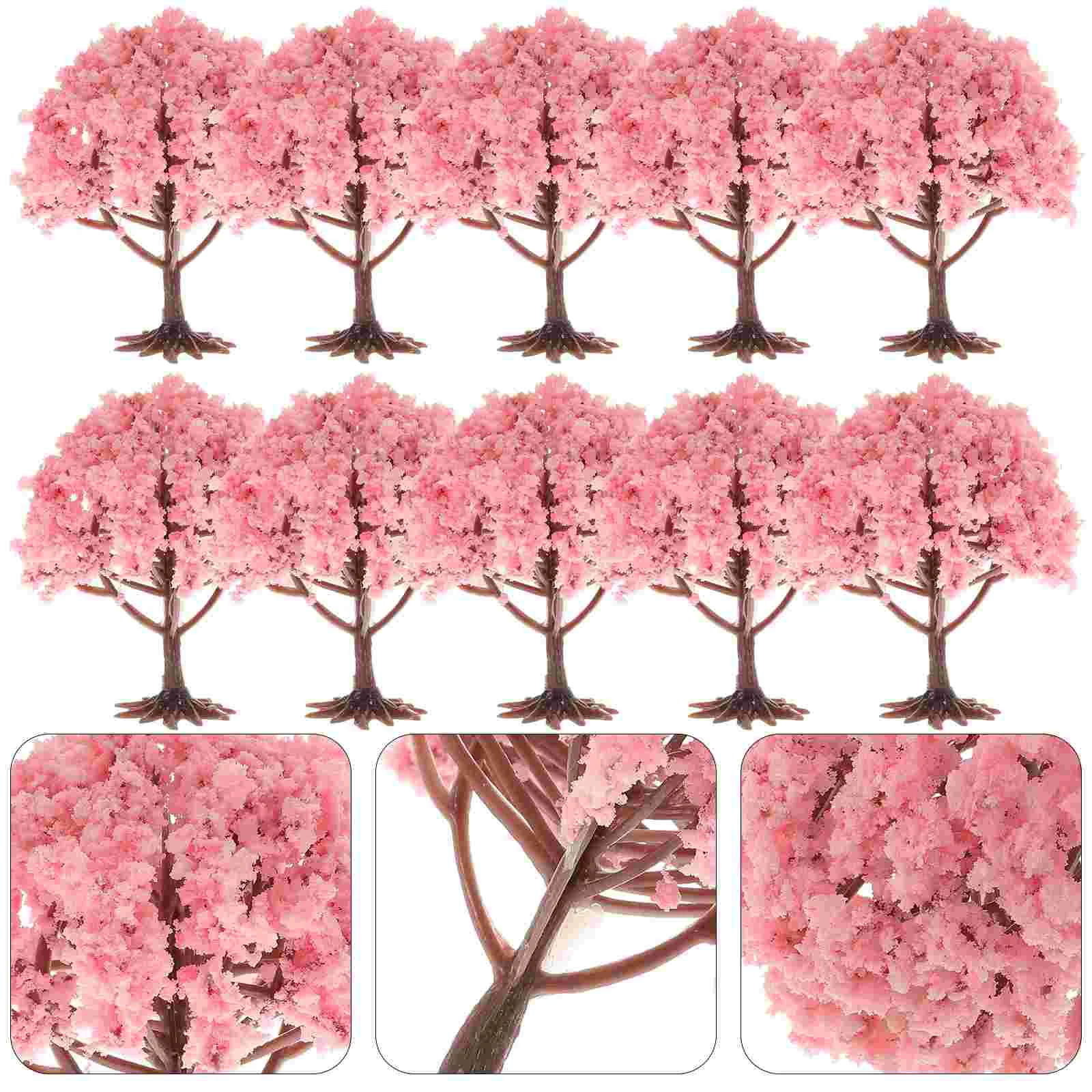 

10 Pcs Architectural Tree Model Plants Trees Artificial Photo Prop Fake for Decoration Small Decorations