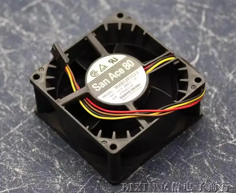 

Ltsf For SANYO DENKI 9G0812P1G13 DC 12V 1.1A 80x80x38mm 3-Wire Server Cooling Fan8cm