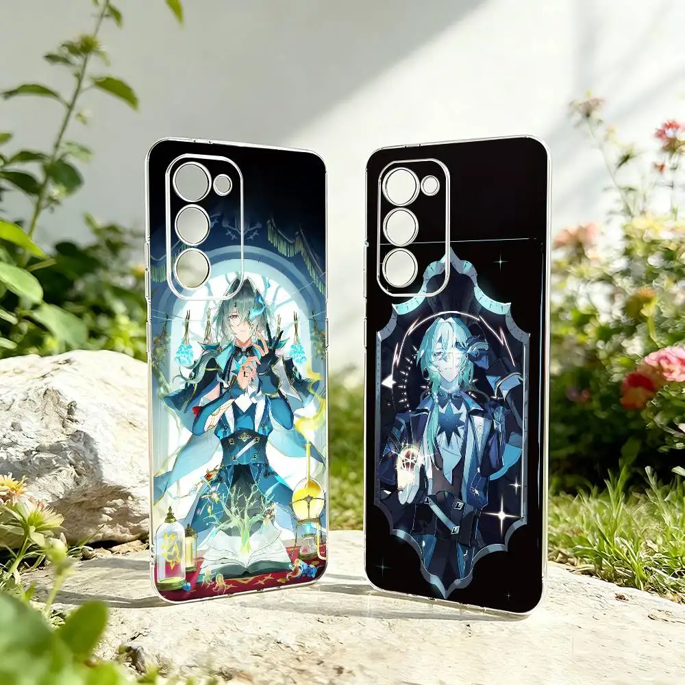 Honkai Star Artistic Rail Anaxa Phone Case Transparent Silicone Soft For Samsung Galaxy A73,A72,A71,A70,A53,A52,A51