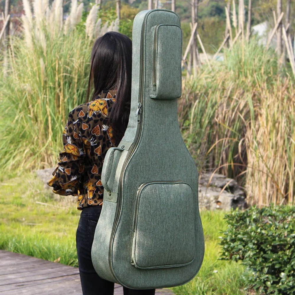 Thickened Guitar Bag 36/39/40/41 Inch Portable Water-resistant Backpack for Acoustic Folk and Classical Guitars Guitar Parts view 2