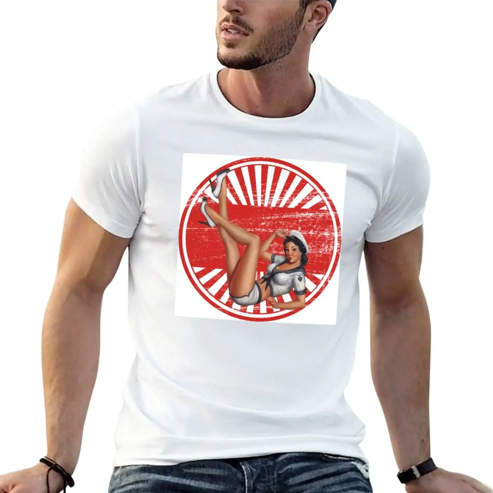 

PINUP 1 T-Shirt oversized graphics summer top t shirts for men cotton