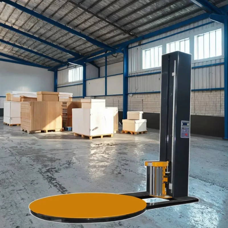 Automated Pallet Stretch Wrapping Machine Cargo Pallet Wrap Machine with Cut PE Film Custom & Bulk Order