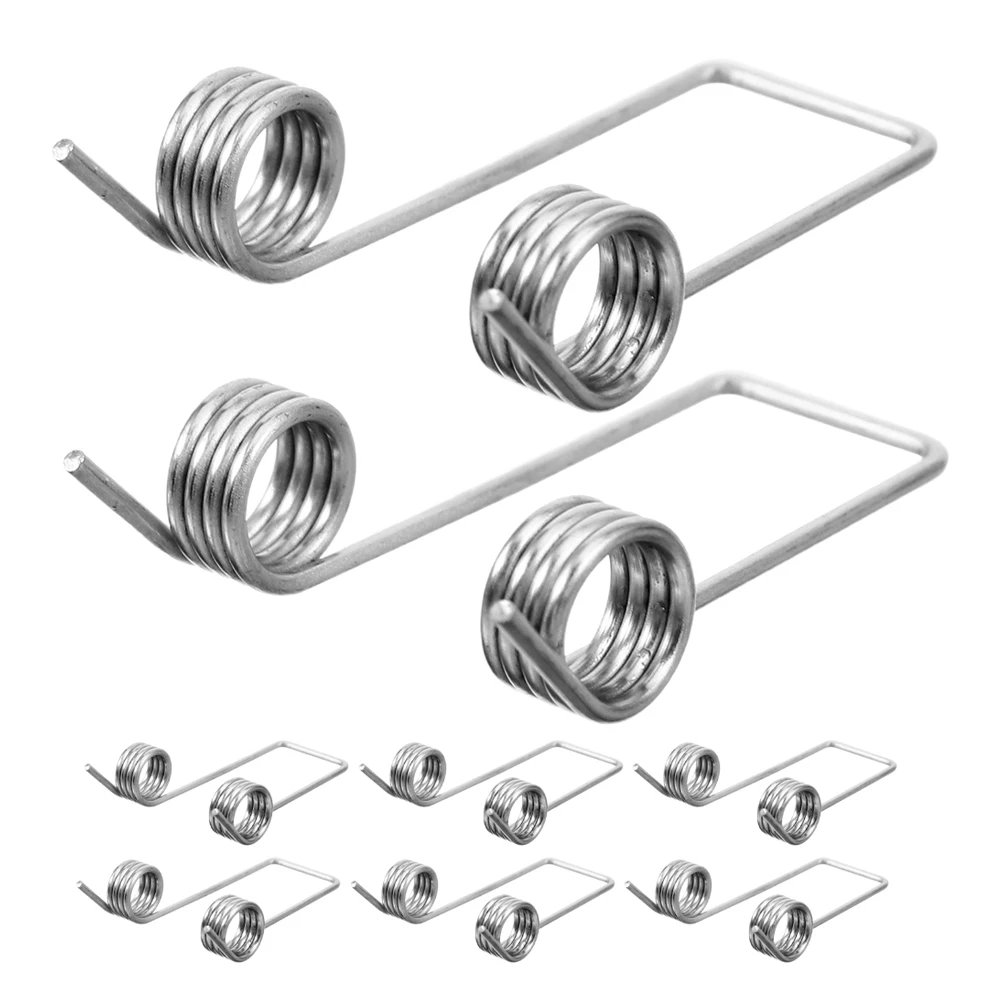

8pcs Garbage Can Spring Replacement Trash Bucket Torsional Metal Lid Springs Humid Resistant Smooth Flip Storage