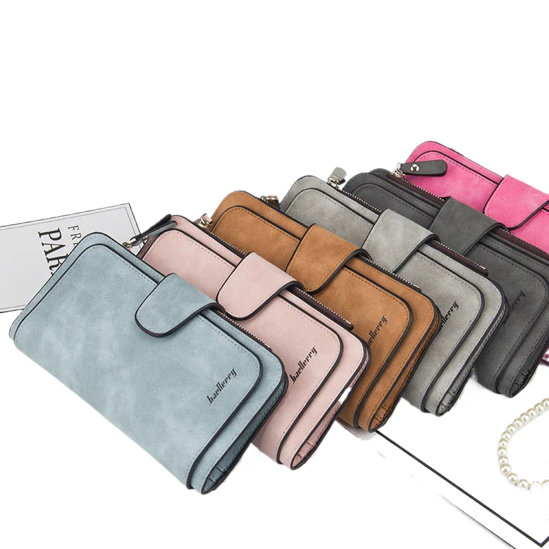 

Women's long wallet Baellerry multi-card slot women's high-end style wallet fashionable three-fold vertical handbag