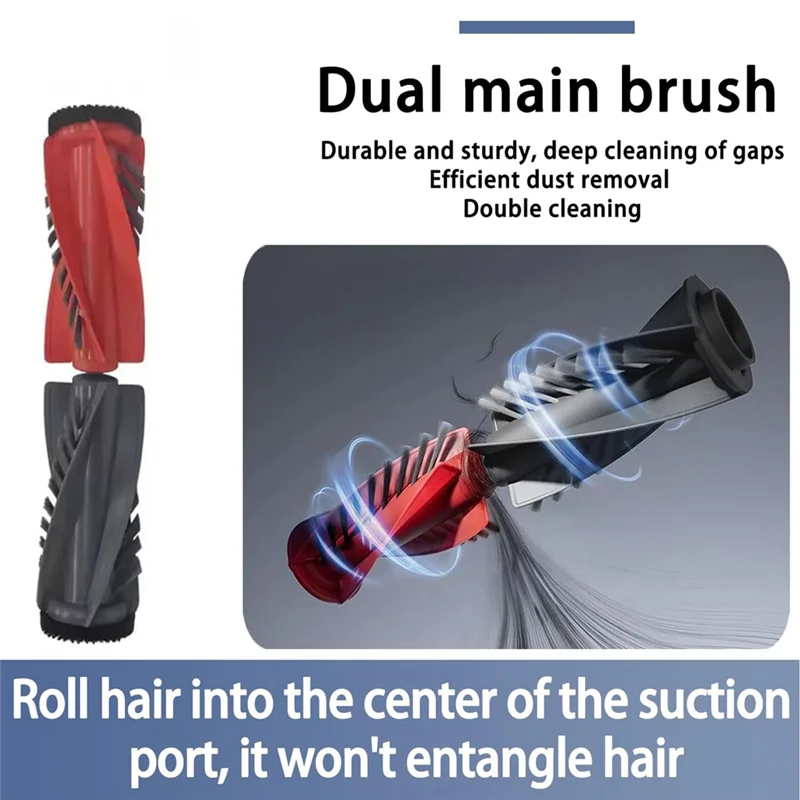 AT28-For Roborock Saros 10 /S9 Maxv Ultra Vacuum Cleaner Parts Main Side Brush HEPA Filter Mop Cloth Dust Bags