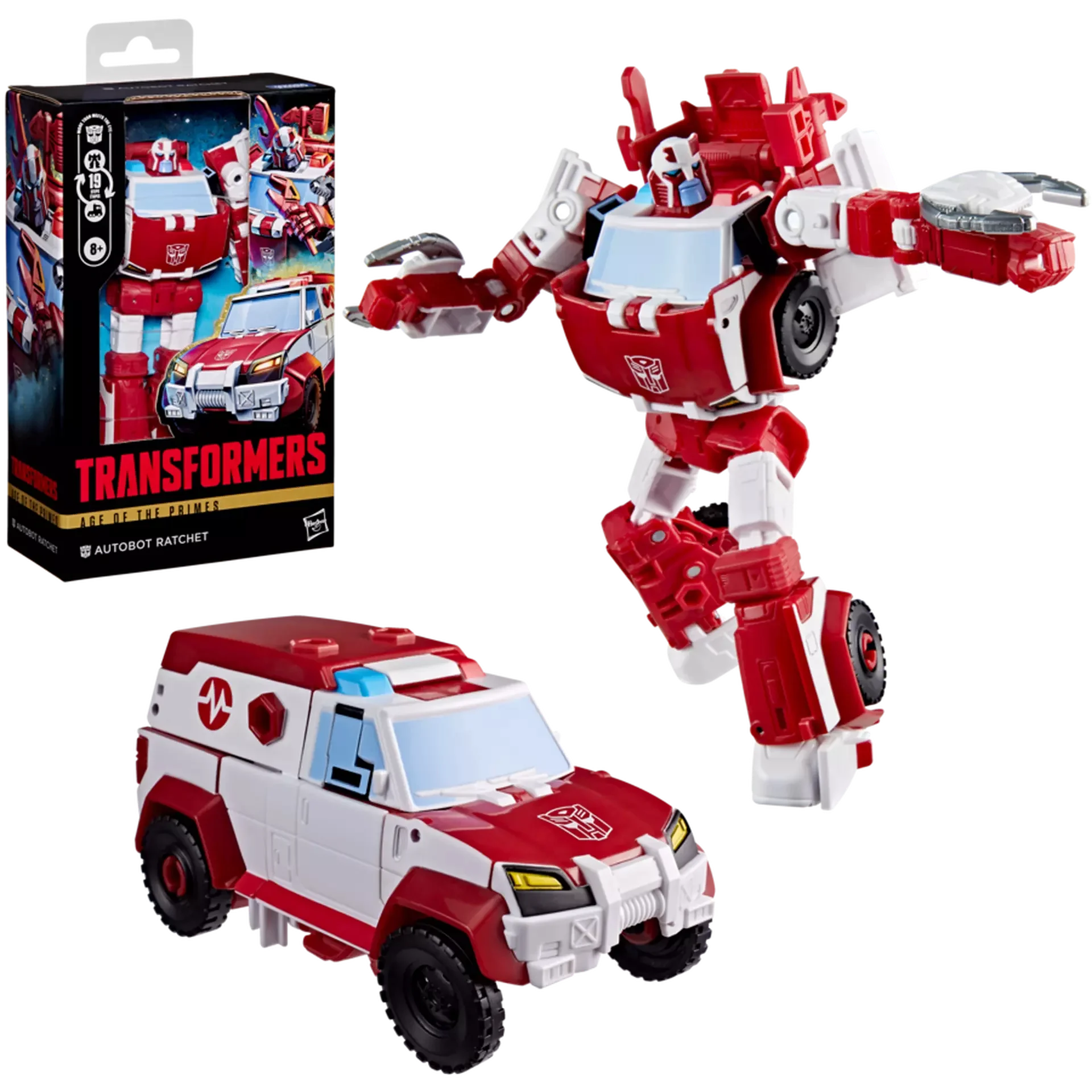 

Фигурка-трансформер Hasbro Transformers Age of The Primes Autobot Ratchet, класс Deluxe, 5,75 дюйма, G2012