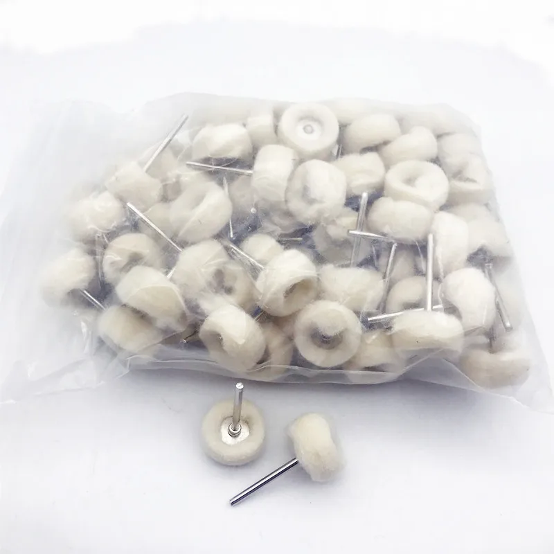 10Pcs Mini Grinding Sanding Head Abrasive Disc Felt 3mm Shank Buffing Wheels Metal Polish Brush Drill Rotary Tool Accessories