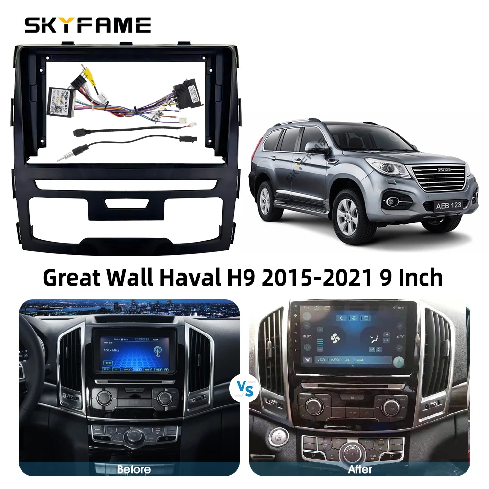 SKYFAME إطار السيارة فآسيا محول Canbus صندوق فك أندرويد راديو الصوت داش تركيب لوحة عدة للجدار العظيم هافال H9