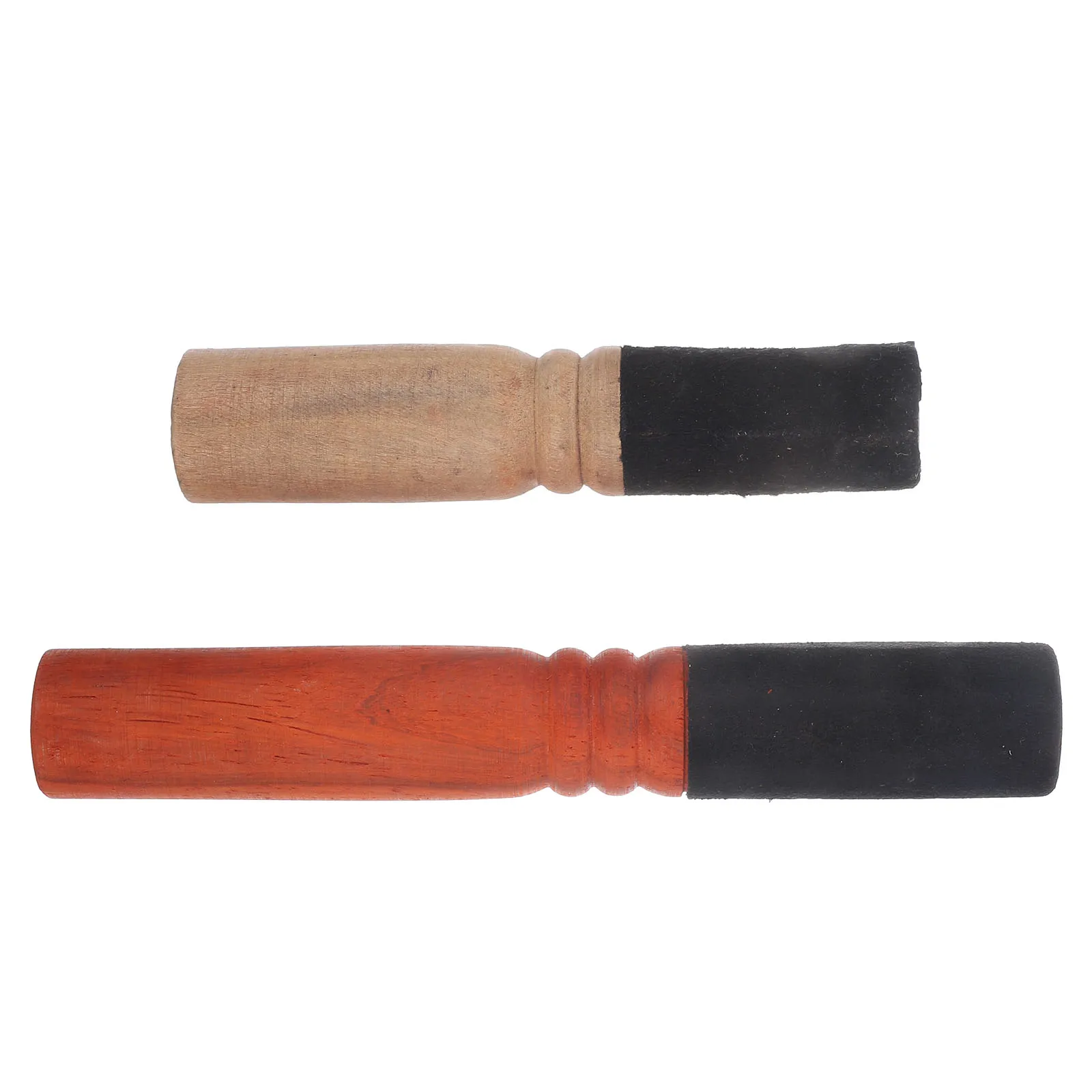 

2 Pcs Buddha Music Bowl Accessories Sound Stick Mallet Singing Wood for Bowls Mallets