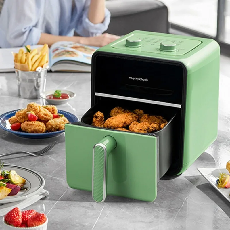 Freidora de aire Mofei, freidora eléctrica visual multifuncional para el hogar MR8103, freidora francesa de gran capacidad