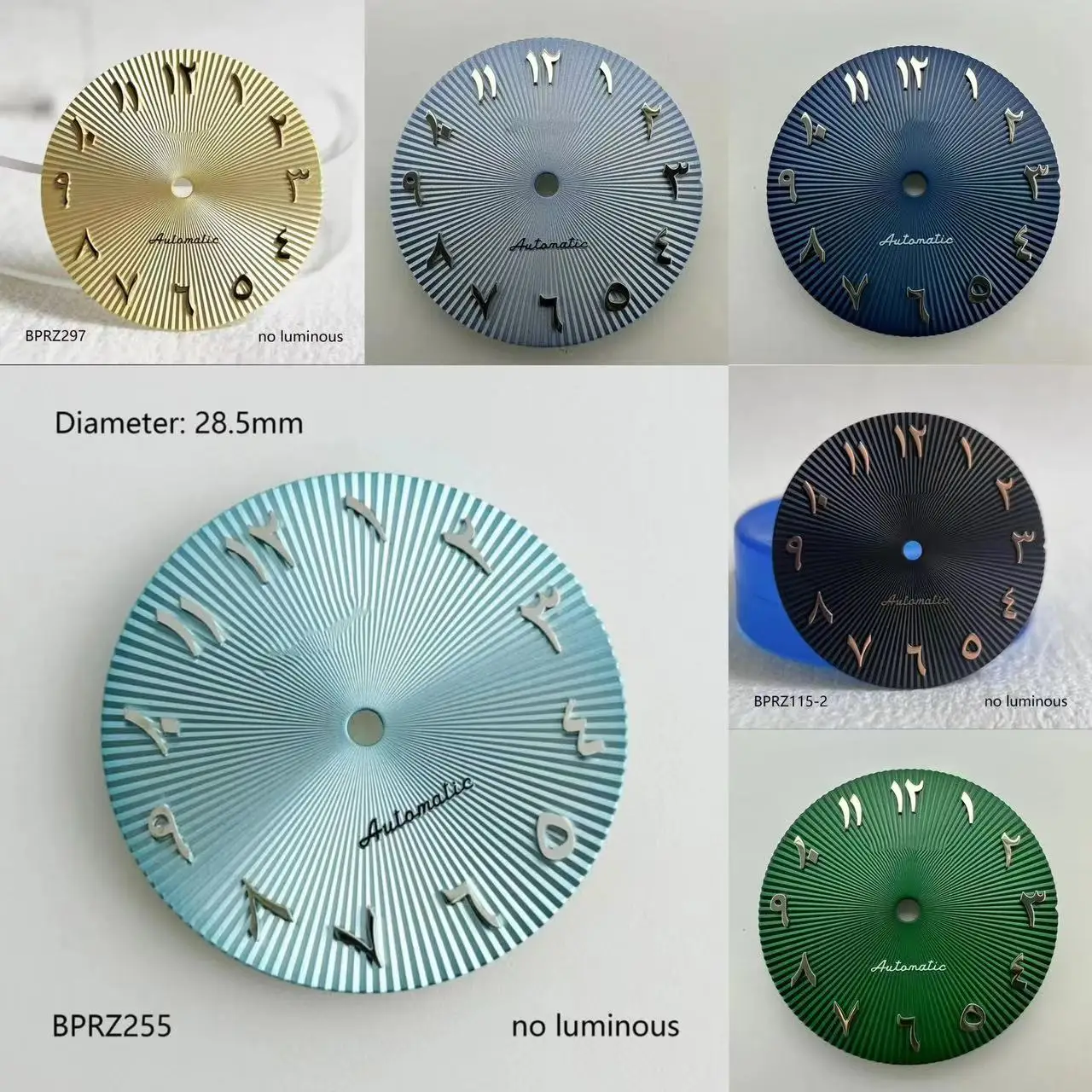 29mm s logo Arabic numeral dial no luminous NH35 best-selling 28.5mm Arabic s dial NH35 movement improved dial watch accessories