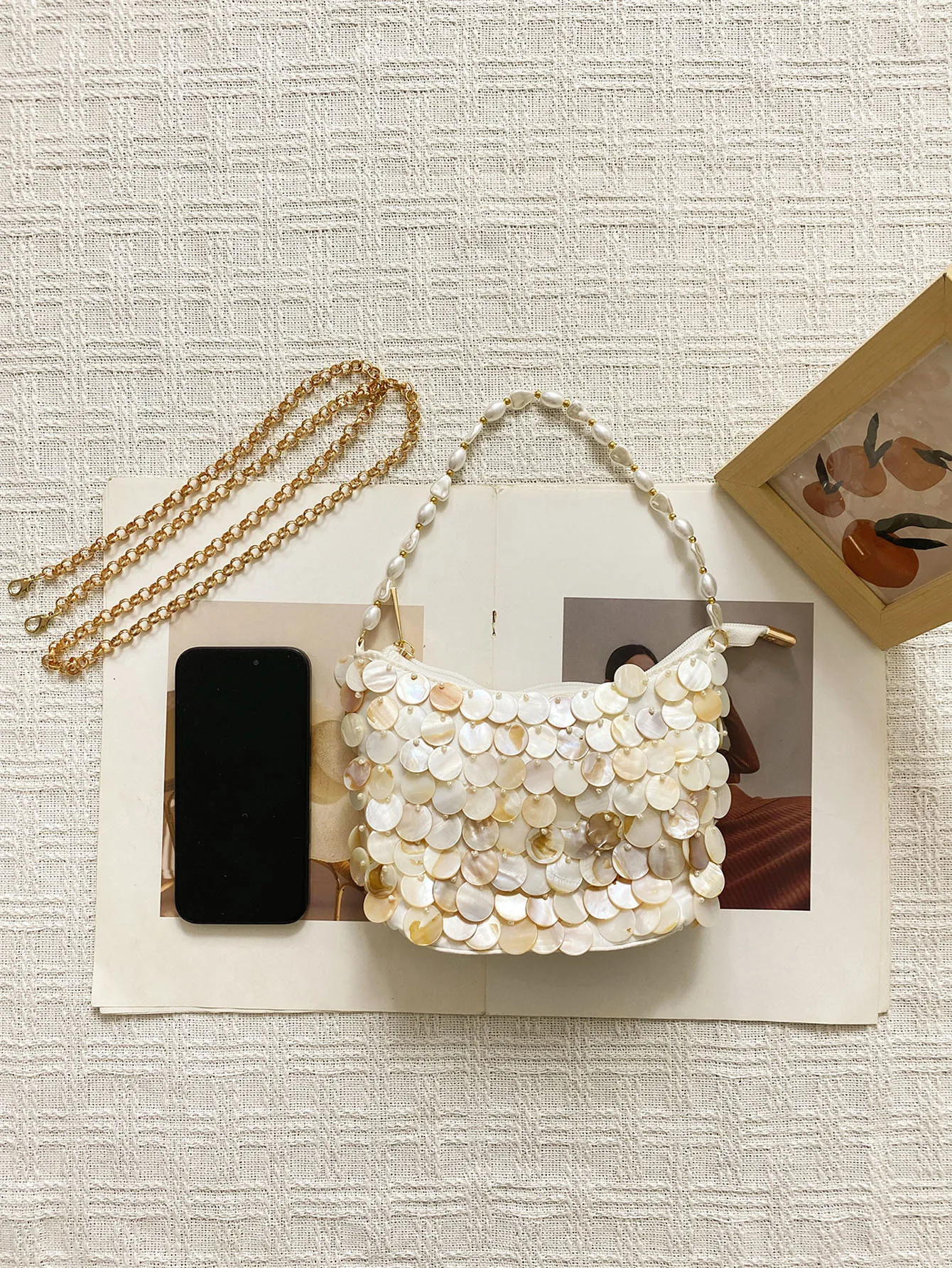 

Cross-border new product: diamond-patterned fine bead evening bag, simple wedding party dress, cheongsam clutch bag