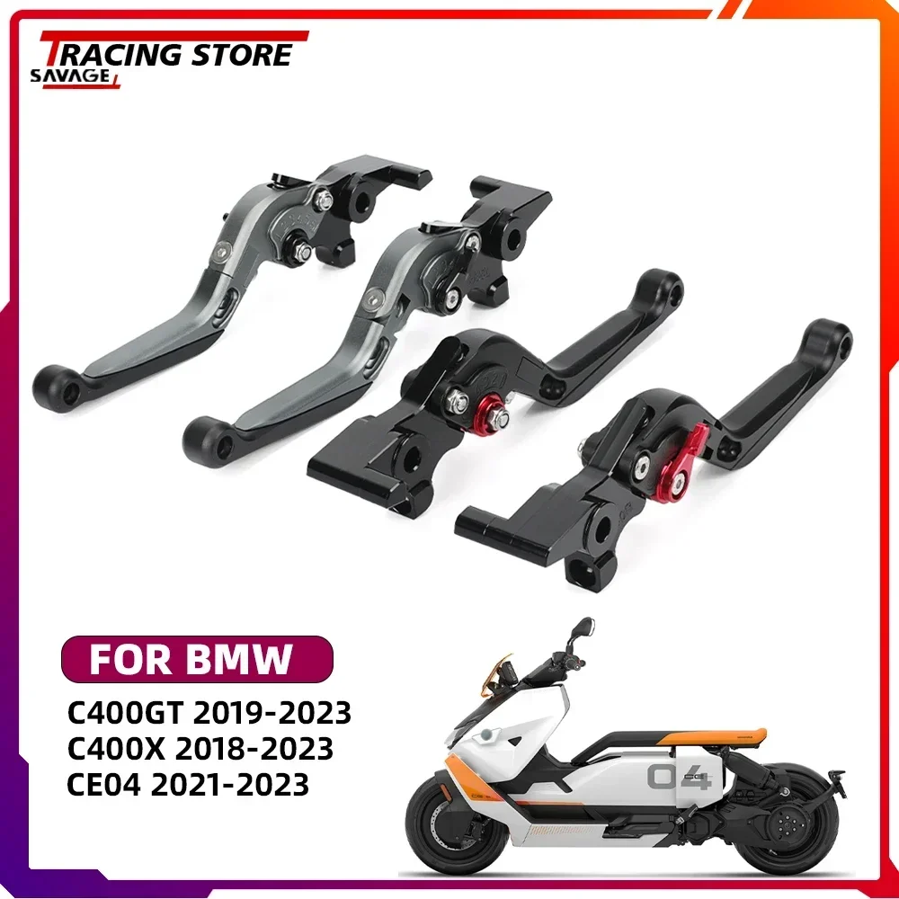 

Brake Levers Adjustable Foldable Extendable Handle Hand Control Levers Kit For BMW CE04 C400X C400GT Handlebar Lever C400 X GT