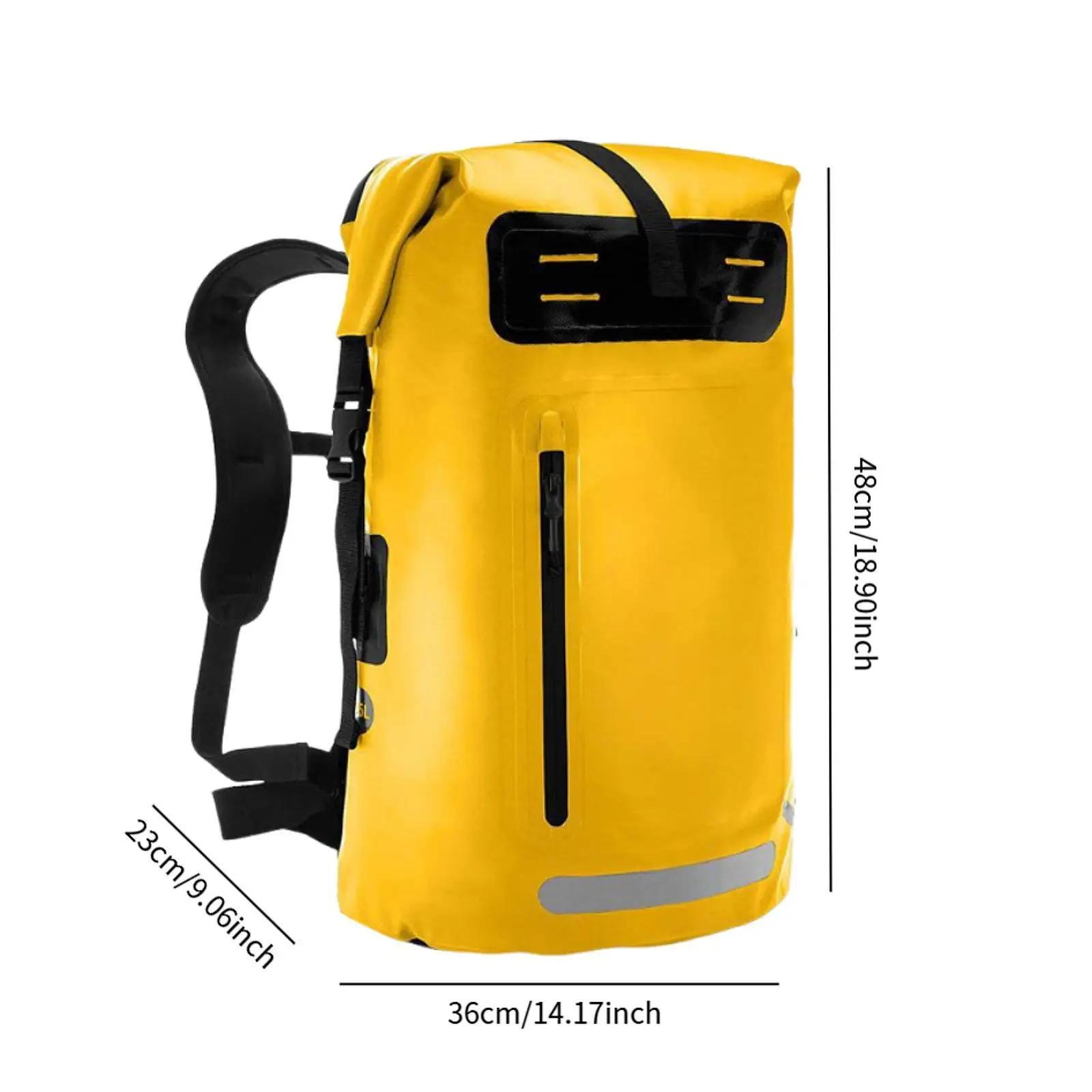 

25 Liter Waterproof Hiking Backpack PVC Durable Outdoor Daypack Camping Storage Bag for Unisex Adults