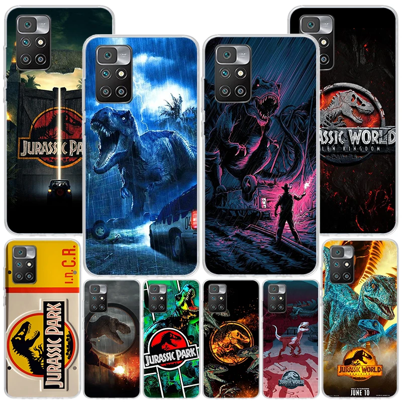 J-Jurassic Park Dinosaur World Phnoe Case for Xiaomi Redmi 12 12C 10 10A 10C 10X 9 9A 9C 9T 8 8A 7 7A 6 6A S2 K20 Pro K40 Unique