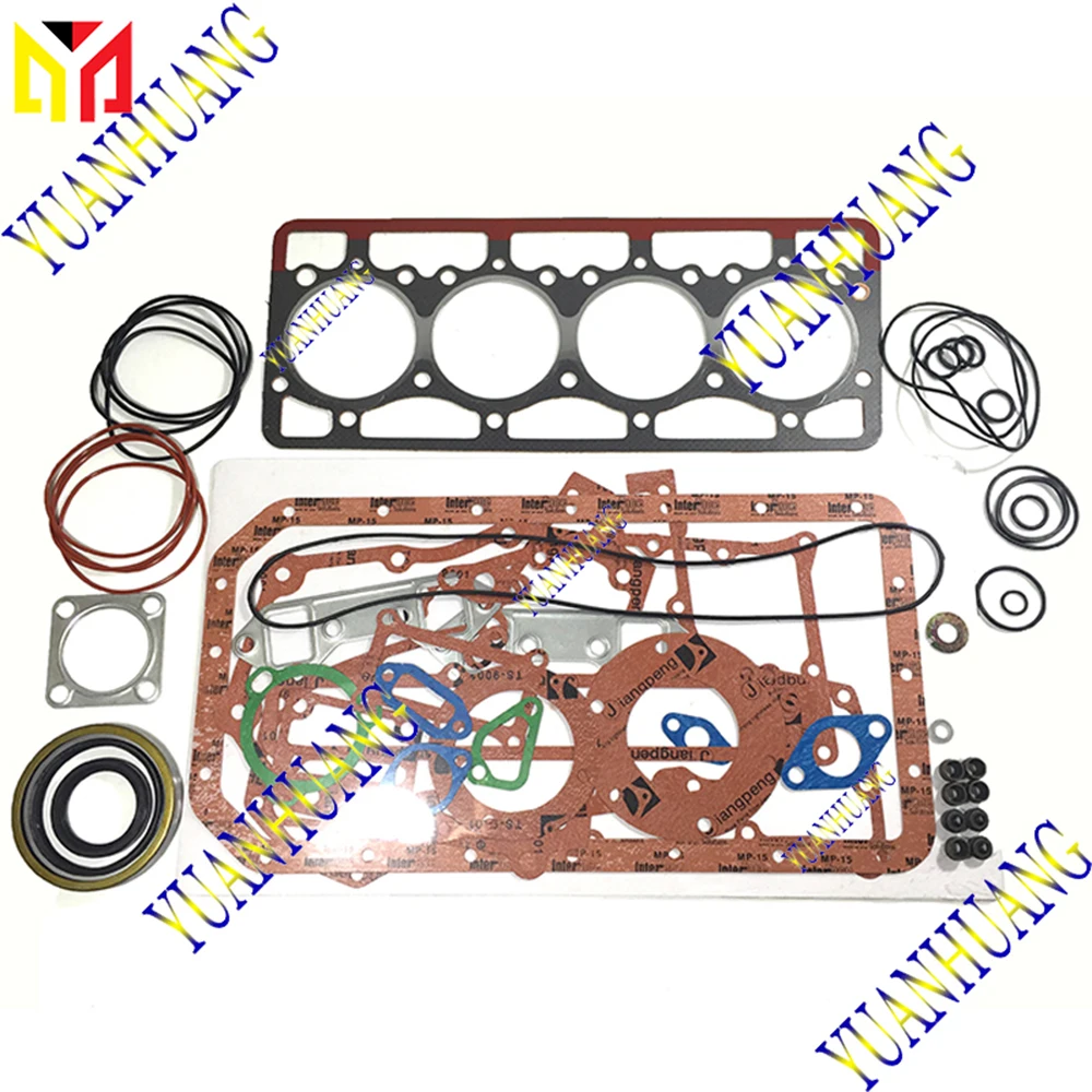 4D94 4D94-2 Engine Full Gasket Kit Overhual Set For Komatsu Excavator Tractor Cylinder Head