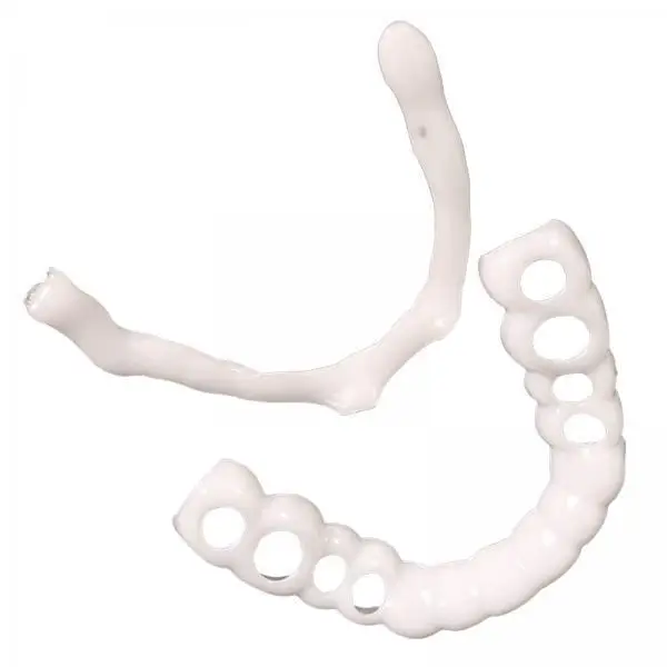 Adjustable Silicone Teeth Covers Snap in Dental Veneers Temporary Fake Tooth Kit for Professional Teeth Cleaning