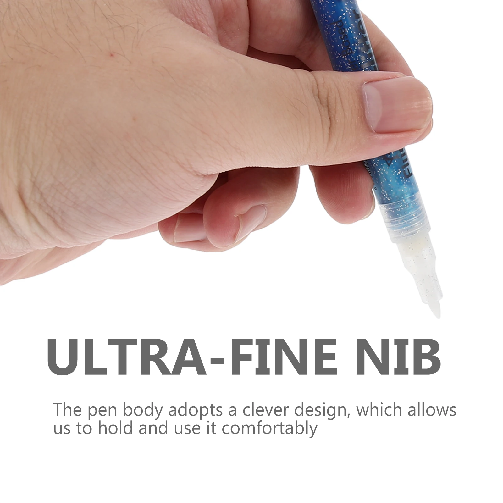 

12pcs Glitter Paint Pens Metallic Markers For Crafts Scrapbooking Diy Card Making Drawing Writing Pen For Kids Students