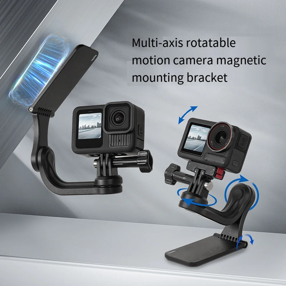 

Sports Camera Multi Axis Rotating Magnetic Bracket Portable Versatile Bracket For Insta360 X5 For Pocket 3 Accessories