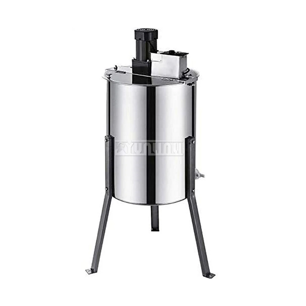 Stainless Steel Honey Extractor 3 Frames Electric Honey Shaker with Tripod Bee Beehive Equipment