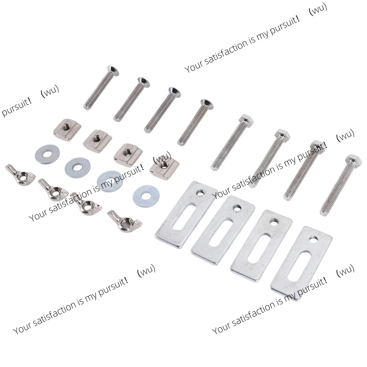 4 sets of T-track mini pressing fixture sets, with iron machine tools, suitable for CNC engraving machines