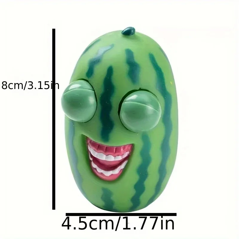 Funny Watermelon Pop Out Eyes Squishy Fidget Toys Anti-Stress Balls Fidget Vent Squeeze Stare Prank Toy Kids Birthday Gifts - view 4