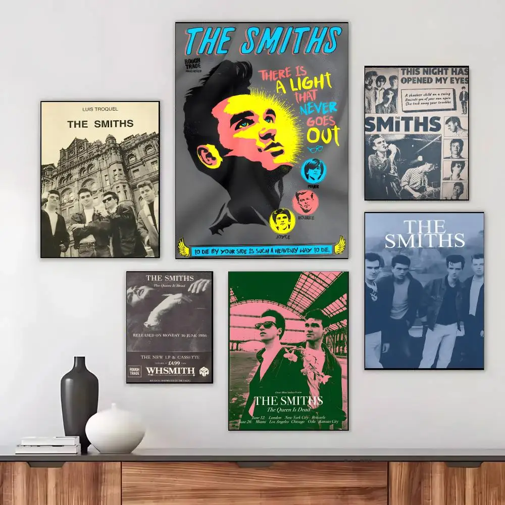 Band The S-smiths Poster HD Waterproof Self-Adhesive For Living Room Gift Bedroom Hallway Wall Decor