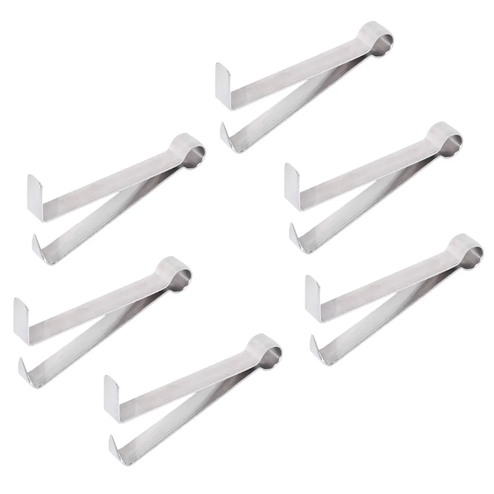 

6pcs Stainless Steel Peeler Manual Kitchen Gadget Finger Protector Clip Tool For Peanut Bean Nut Sheller Seafood Prep Cooking