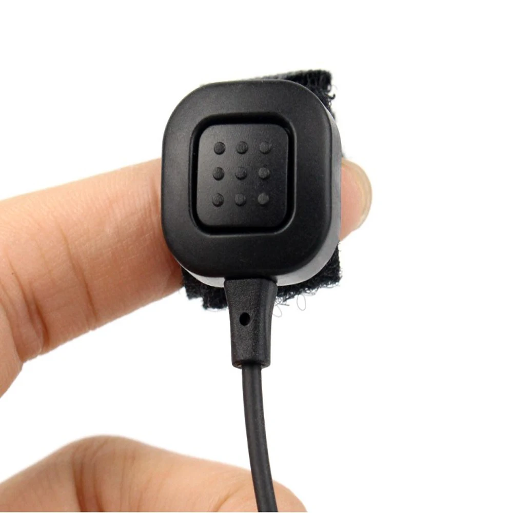 Micrófono de garganta de 2 pines para Radio Baofeng, PTT, tubo de aire, auriculares, UV3R + Plus, UV5RB, UV5RC, UV-B5, UV-B6, BF-888s