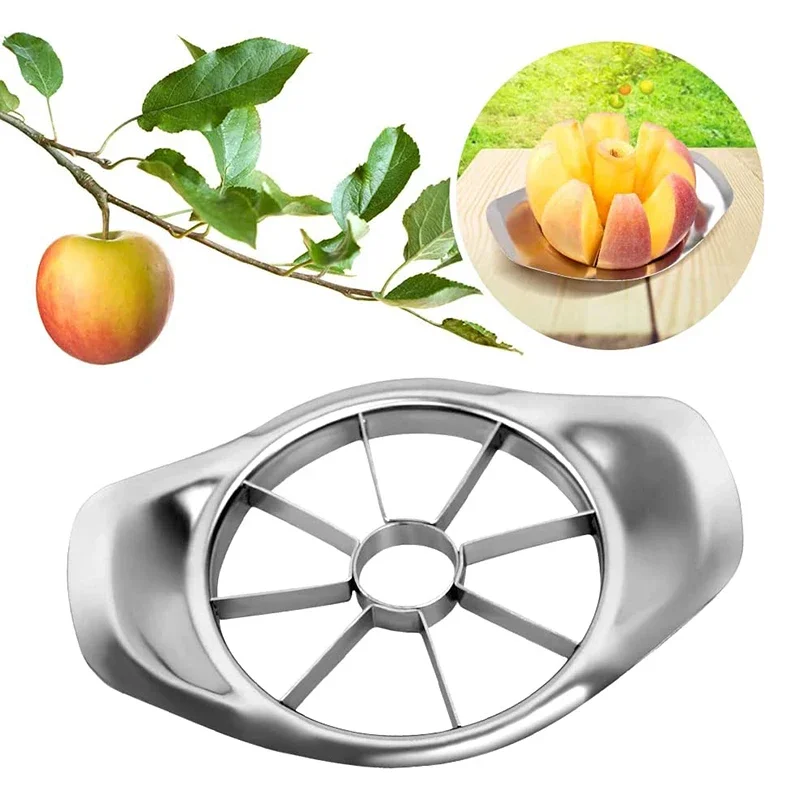 Stainless Steel Apple Slicer Fruit Cutter Fruit Cutter Stainless Steel 3-In-1  Fruits Vegetables Corer Peeler Apple Cutter