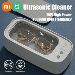 Xiaomi MIJIA Ultrasonic Glasses Cleaning Ultrasound Jewelry Cleaner Machine High Frequency Ultrasonic Cleaning Bath For Jewelry