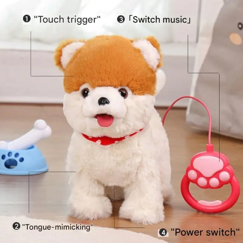 

Realistic Electrc Plush Pet Toy With Interactive Movement Sound For Early Childhood Development Kids Raise A Pet Toy A2UB