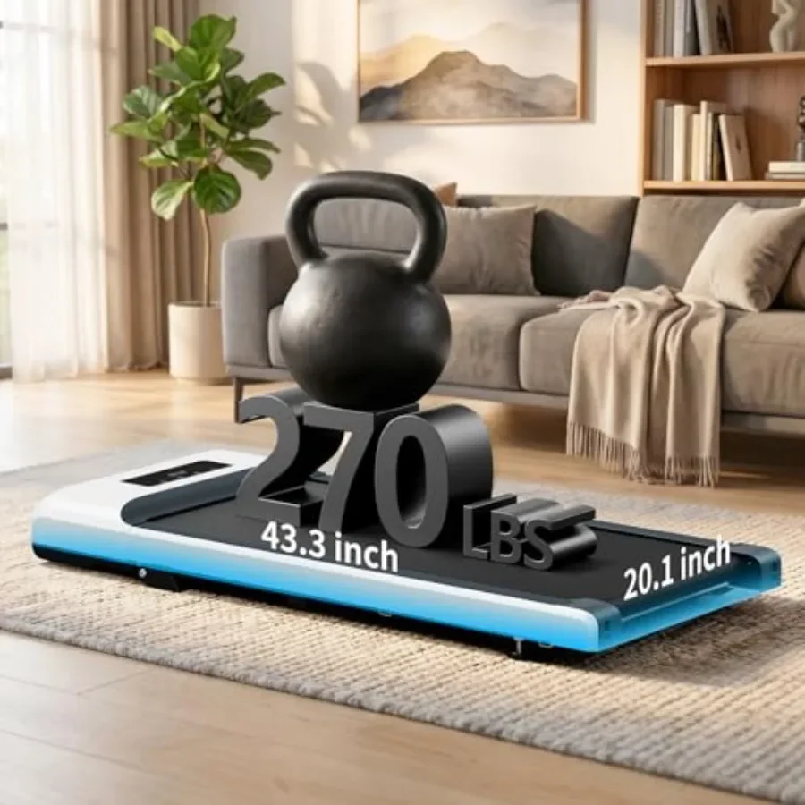 Mini Treadmill for Home Use: Compact Design with Adjustable Incline, Steel Frame, Black Finish, Space-Saving Foldable Feature
