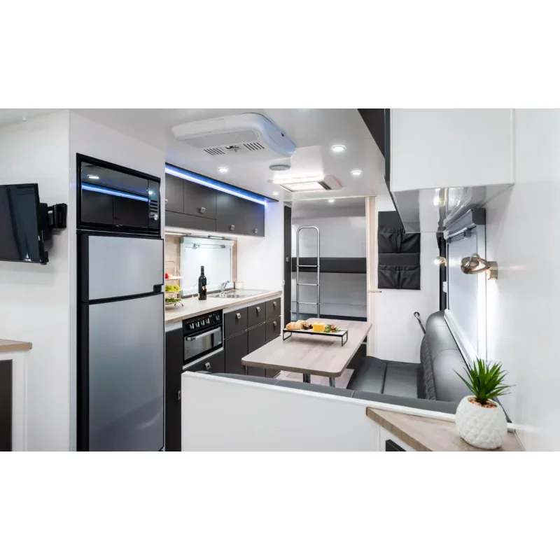 Trailer perjalanan, RV dengan kasur utama, aksesoris