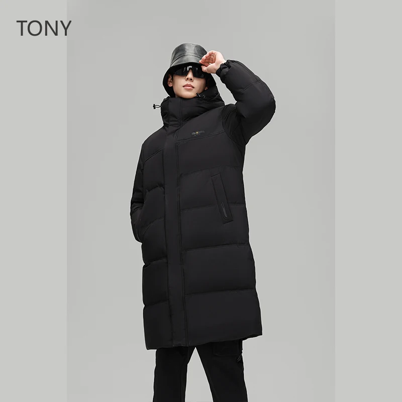 

Black Long Down Jacket Unisex Goose Down Male Padding Jackets Man Men's Clothing Casual Man Sack 2024 Warm Man Winter Coat