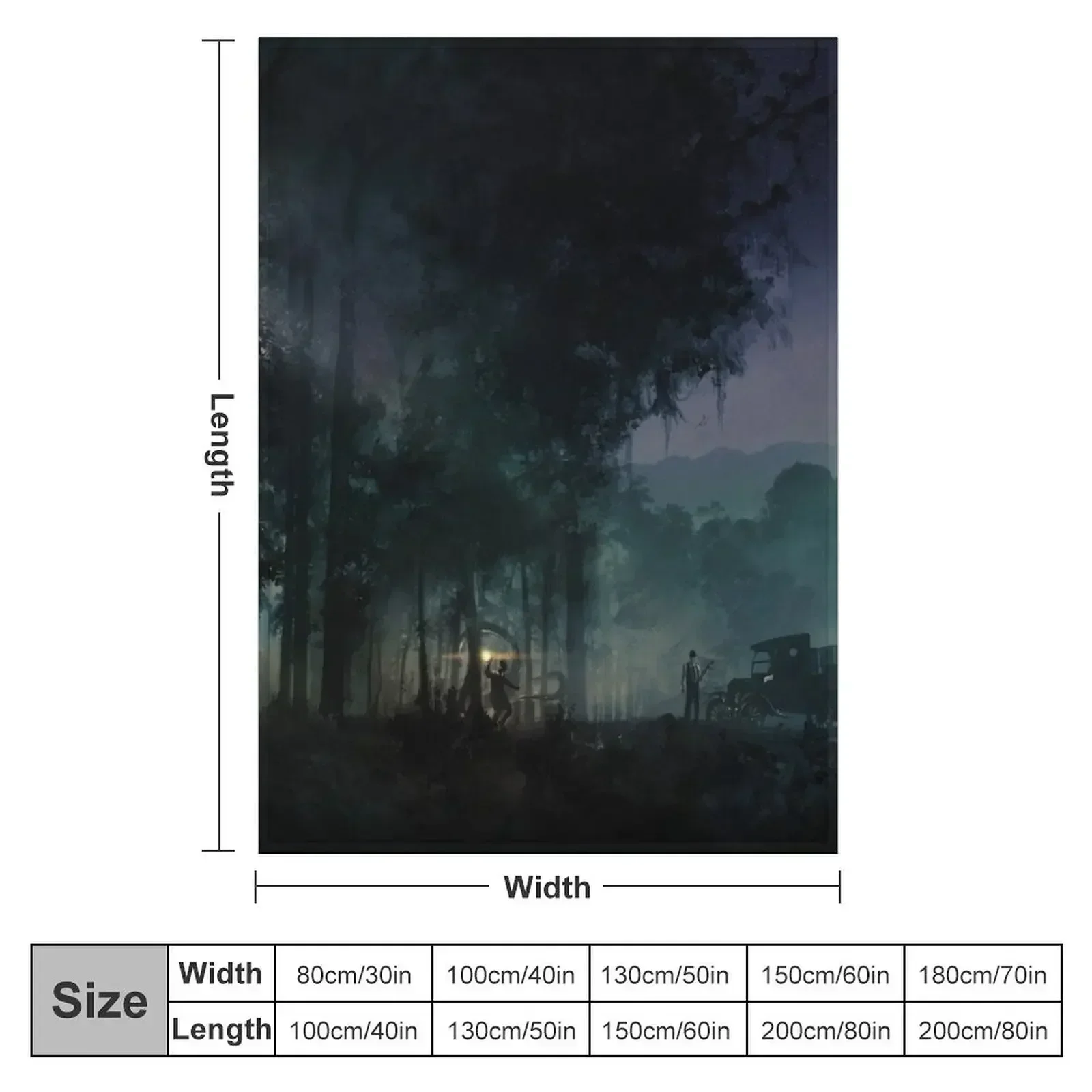 Call of Cthulhu Keeper Screen Image Left (1/2) Throw Blanket couch cozy soft plush fuzzy picnic outdoor blanket