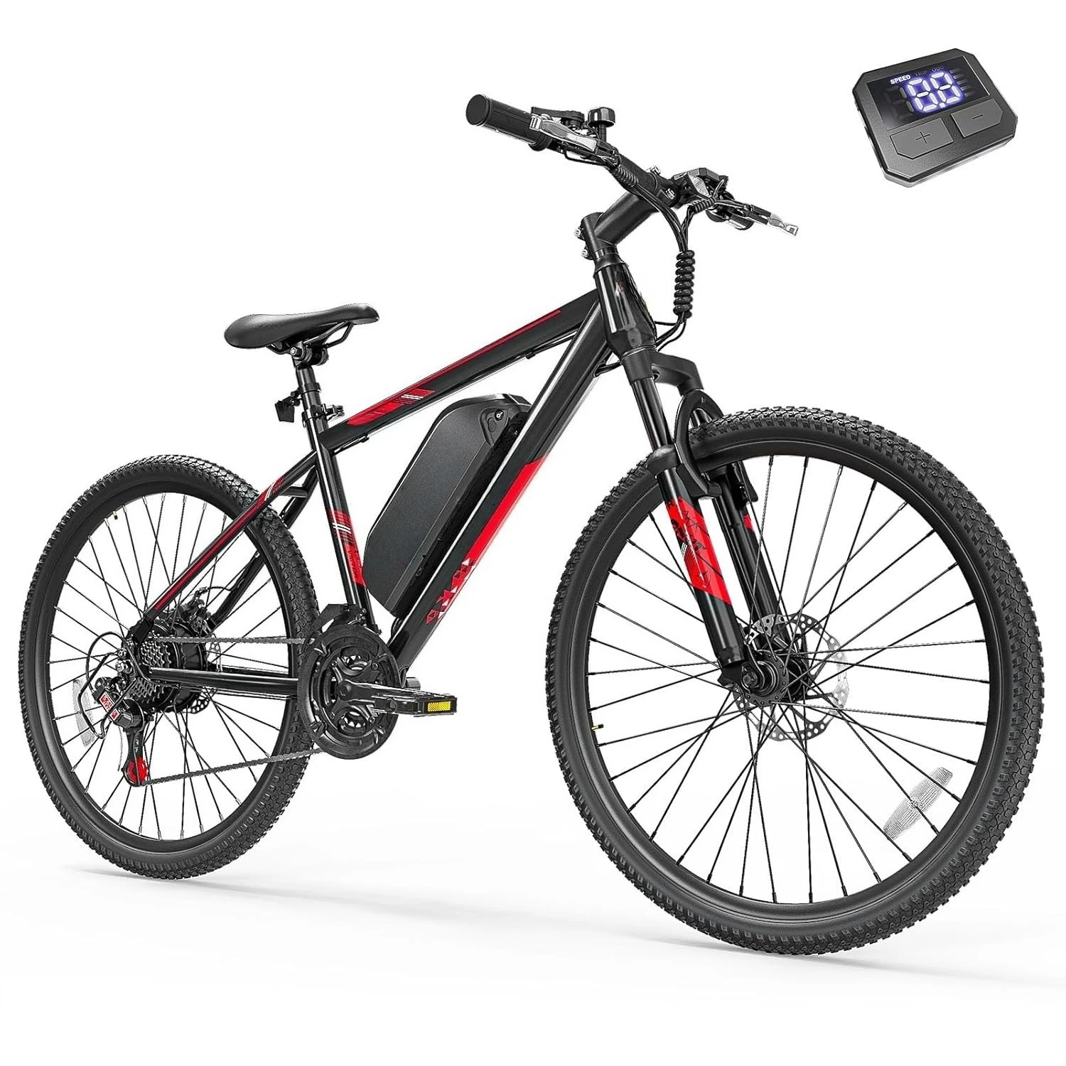 

Электровелосипед для взрослых и подростков - 350W 26-дюймовый электровелосипед Victor - 21 скорость, до 32 км/ч, до 64 км на одном заряде, с двойными дисковыми тормозами, индивидуальная настройка