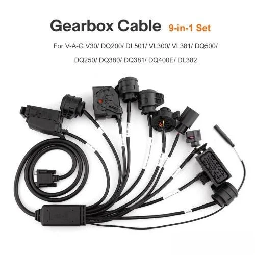 GODIAG VAG Gearbox Cable 9-in-1 Set for V-A-G V30/ DQ200/ DL501/ VL300/ VL381/ DQ500/ DQ250/ DQ380/ DQ381/ DQ400E/ DL382
