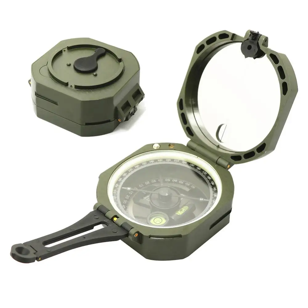 Outdoor Professional Survival Geological Transit Compass Measuring Slope Scale Bungee Cord Diving Portable Military Camping