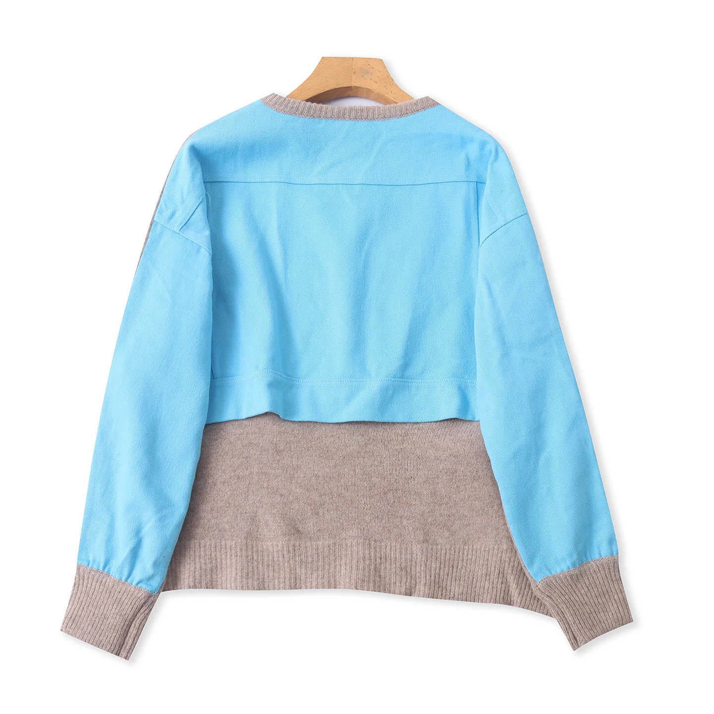 Feminino casual redondo ne camisola de grandes dimensões cor blo design quente malha superior solto ajuste sle uso diário longo sve malhas