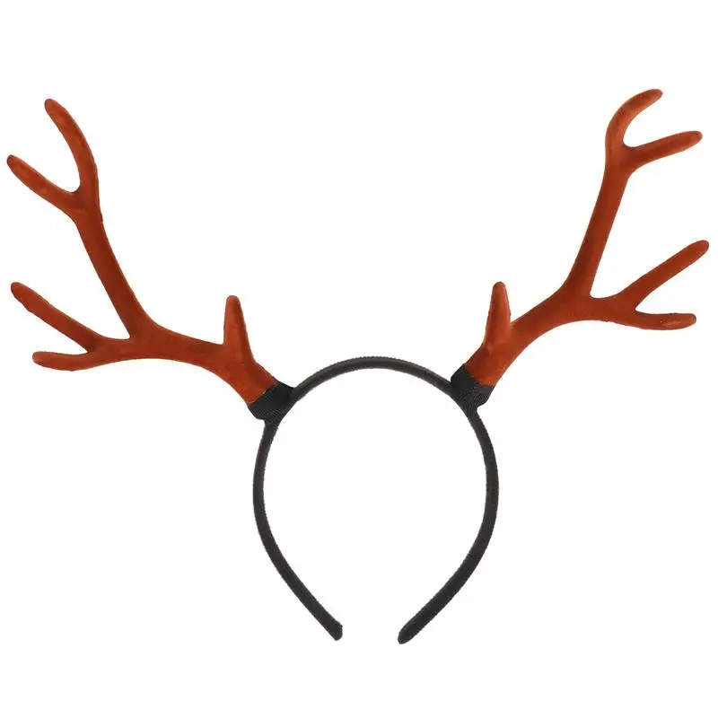 

1pc Decor Headband Cute Antler Hairband Xmas Headwear DeerBranch Hair Hoop For Christmas Carnival Hair Styling Decor Accessory