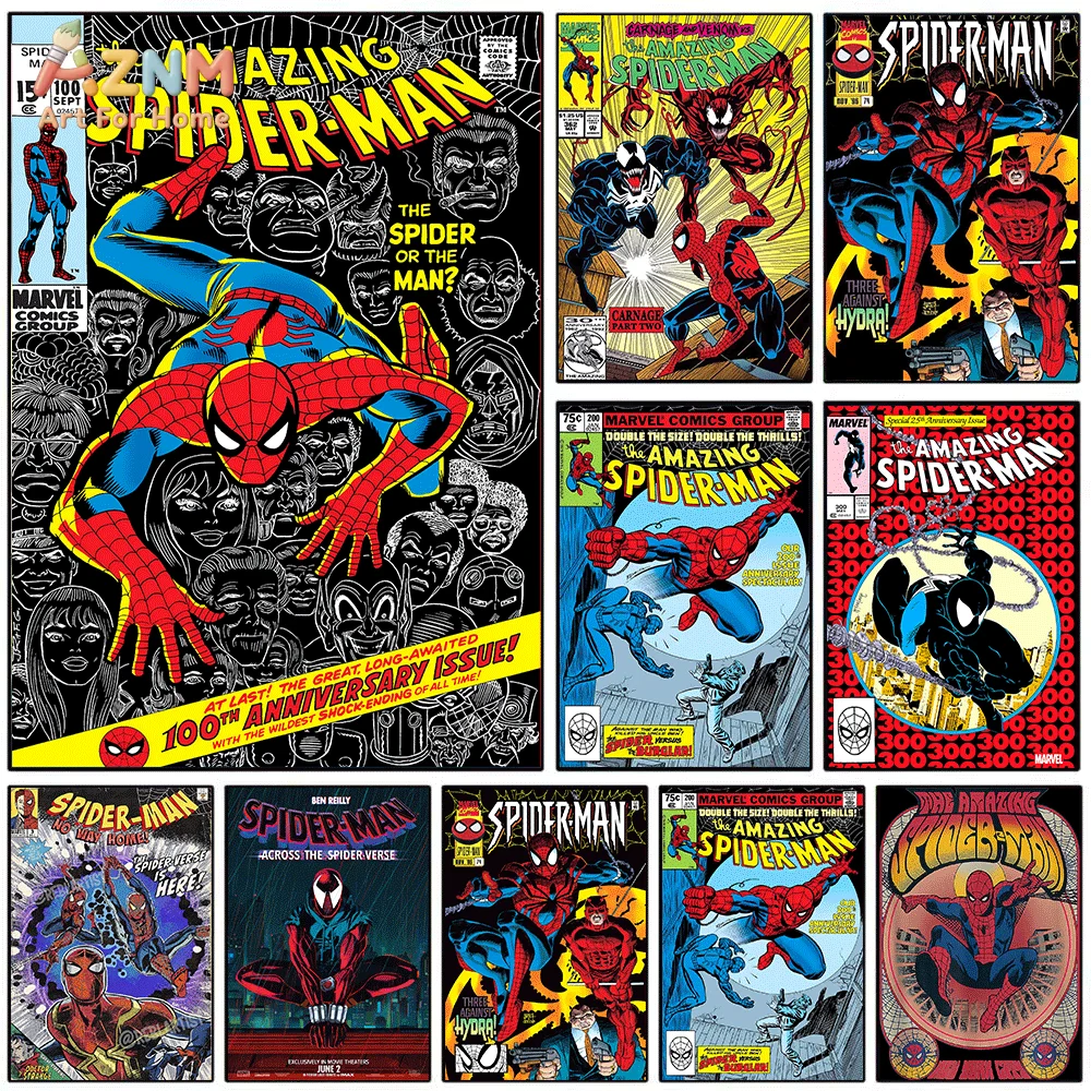 Vintage Fashion Wall Art - AZNM The Amazing Spider‑Man Vintage Comic